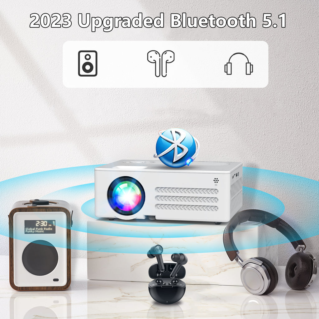 4K Supported Native 1080P Video Projector with 100" Screen K336314