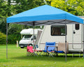 10x10FT Pop Up Canopy Tent with Wheeled Carrying Bag J907807