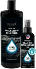 Magnesium Oil Spray 8oz with 32oz Refill Bottle L7515