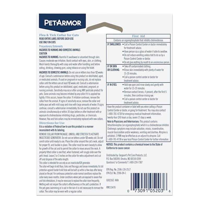 Flea & Tick Collar for Cats A948267