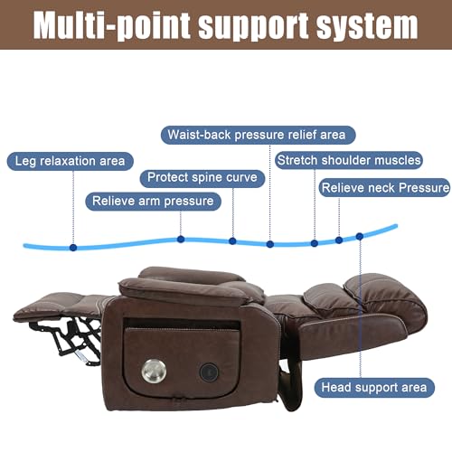 Power Lift Recliner with Massage and Heat, Dual Motor, 2 Remote Controls S11643