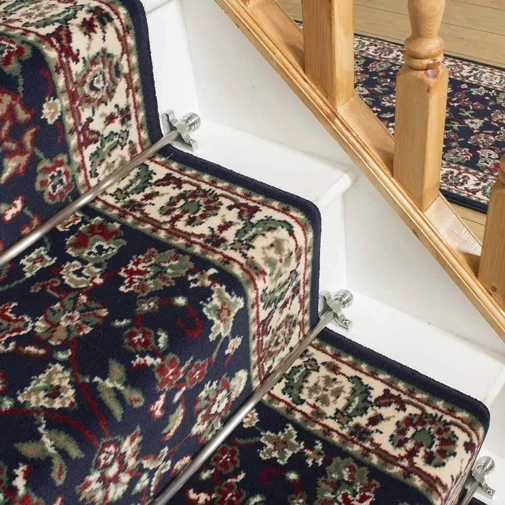 Persian Blue Stair Carpet Runner 27 foot E355254