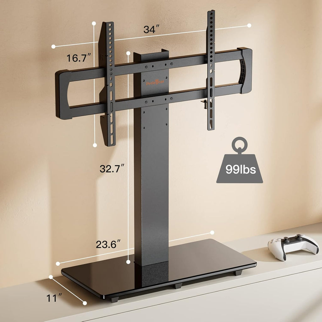 Universal TV Stand Base for 50-85 Inch Flat Curved Screen TVs Height Adjustable X484982
