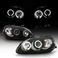 Black Housing Projector Headlights Headlamps W7616