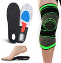 Adjustable Knee Sleeve and Arch Support Insoles Medium P682