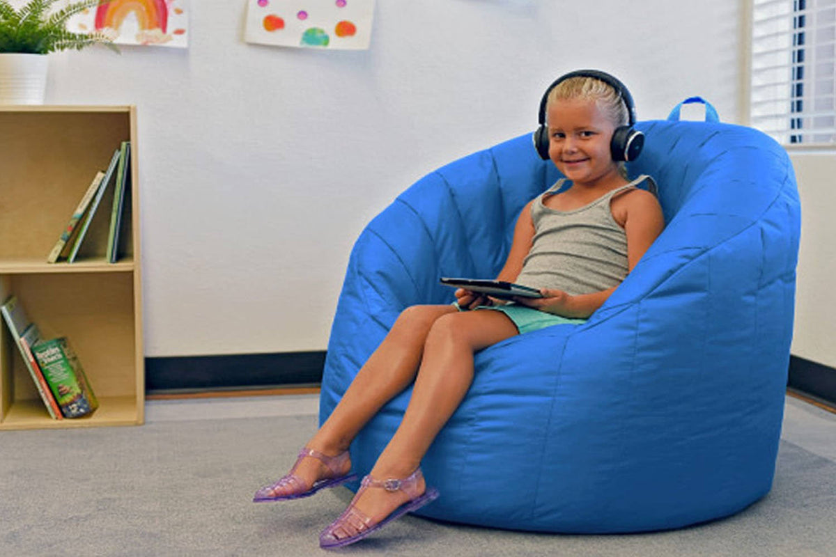 Bean bag coated Oxford fabric french blue N939