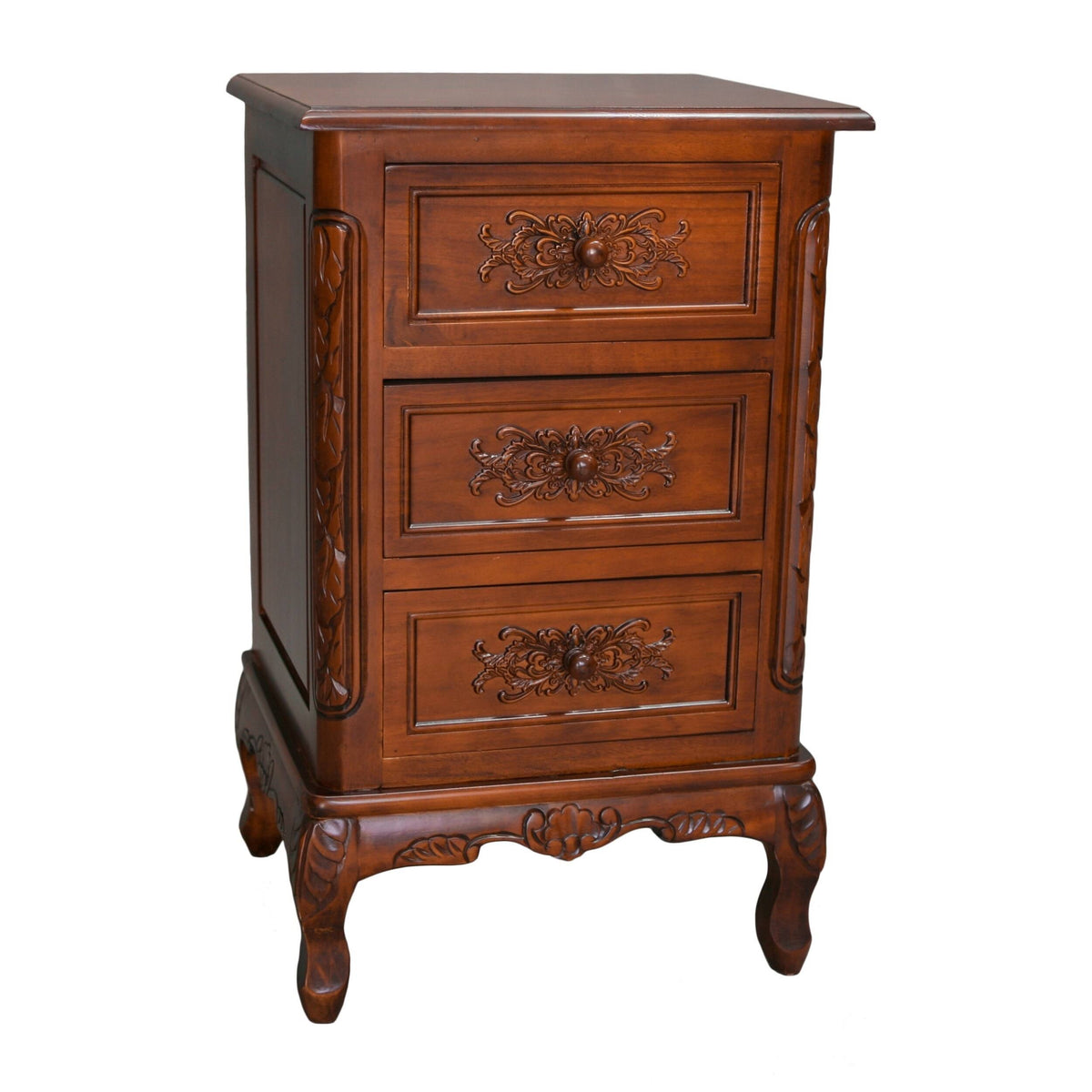 Carved Wood End Table Y936191