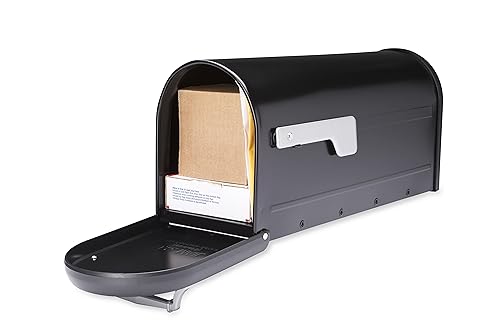 Black Galvanized Steel Mailbox C11977