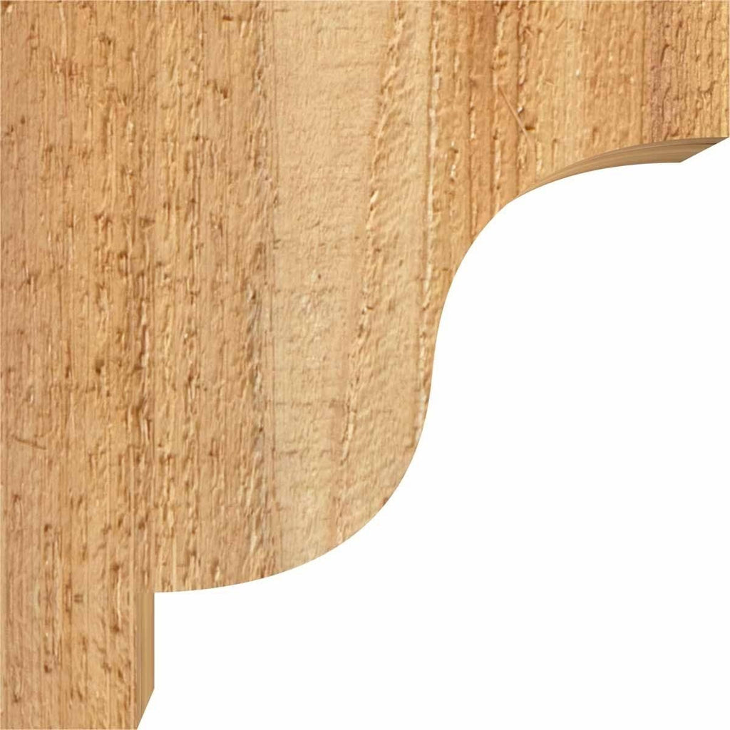 6x22W x 10x22D x 10x22H Rough Sawn Corbel, Western Red Cedar V280314