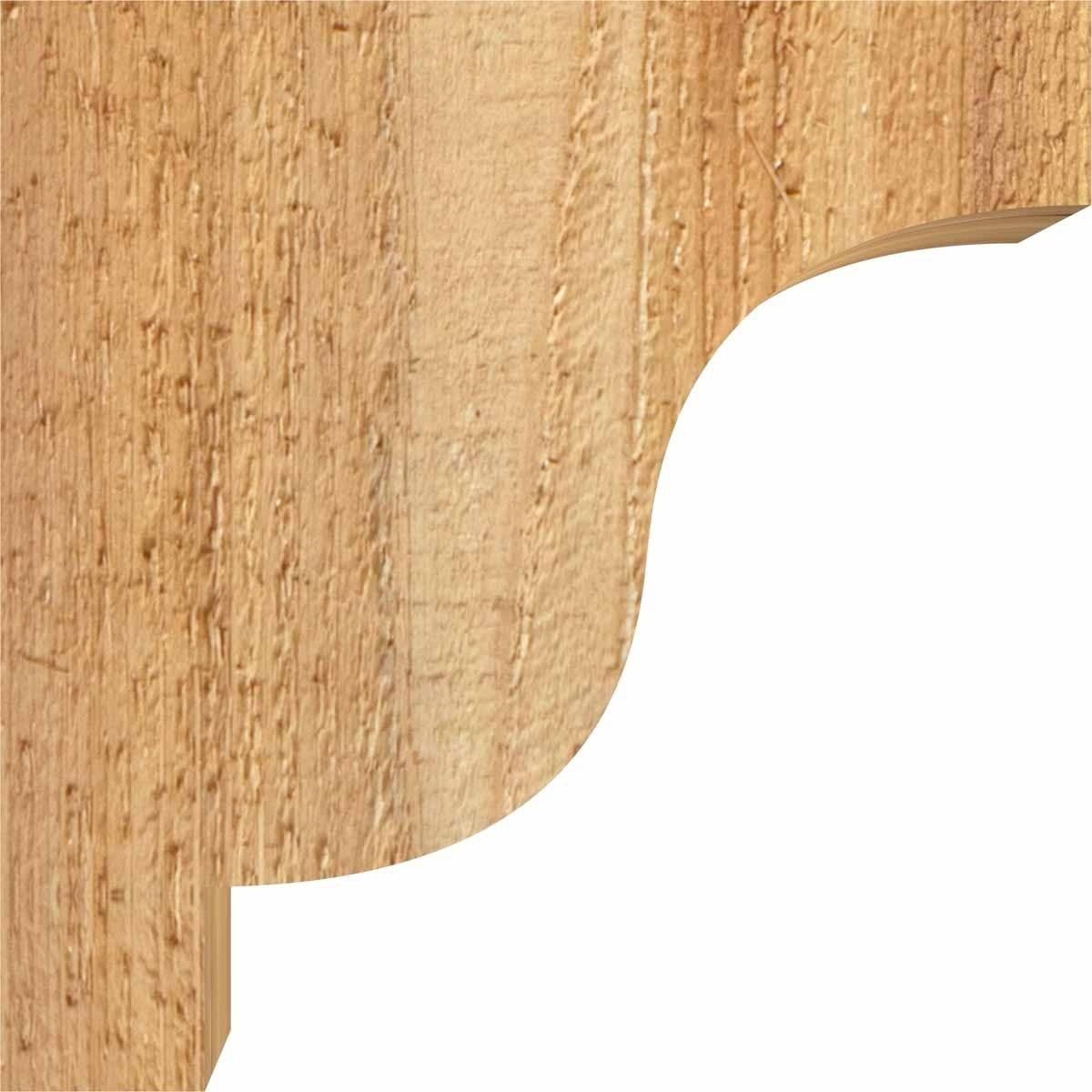 6x22W x 10x22D x 10x22H Rough Sawn Corbel, Western Red Cedar V280314