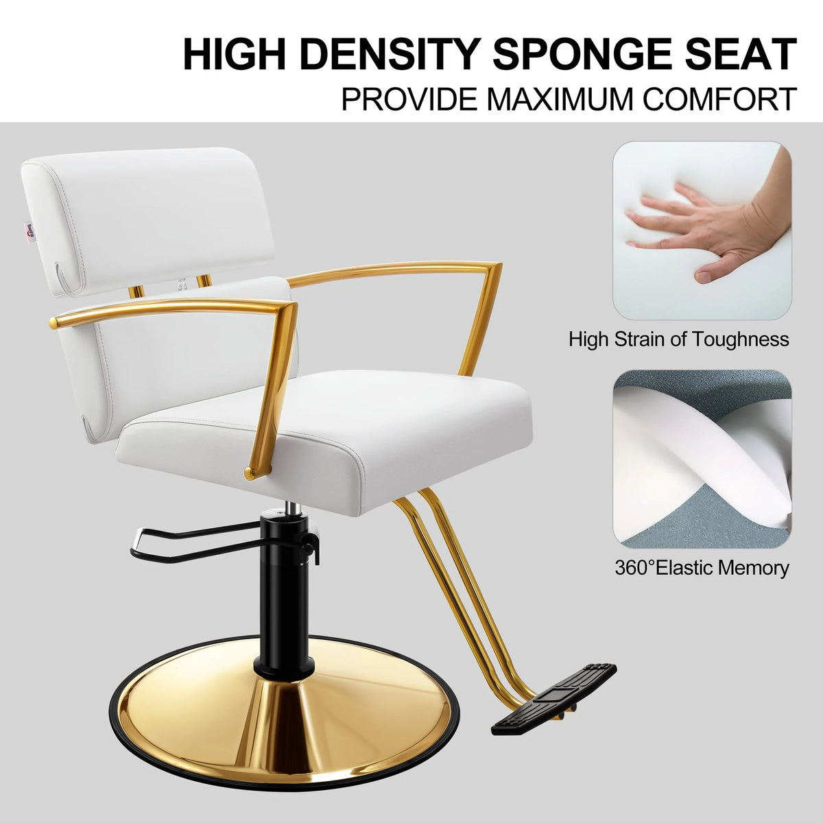 Gold Salon Chair W6246