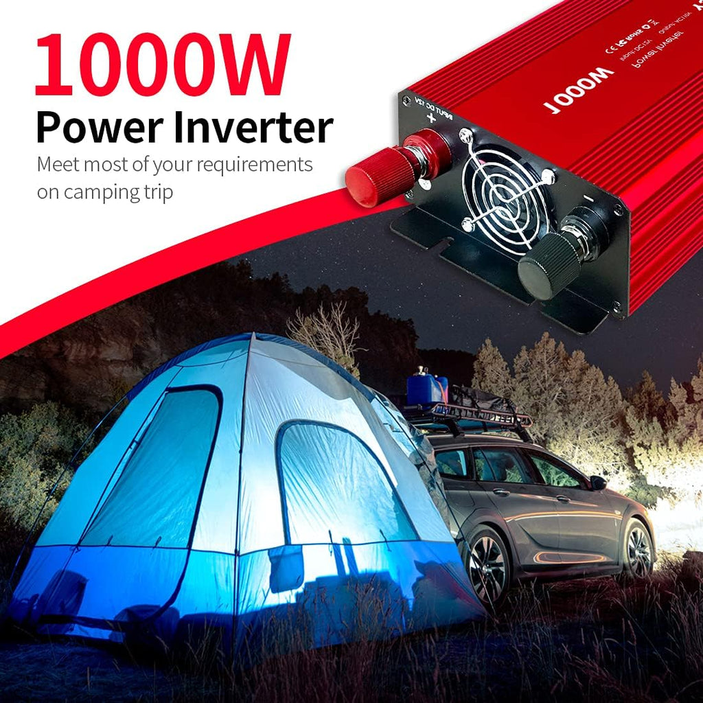1000 watt Power Inverter with 3 AC Outlets Z733946