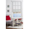 Cordless Faux Wood Blind White 44.5 x 72 in. H535399