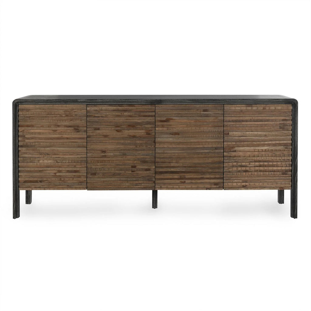 79" Reclaimed Elm Wood 4-Door Sideboard A2126