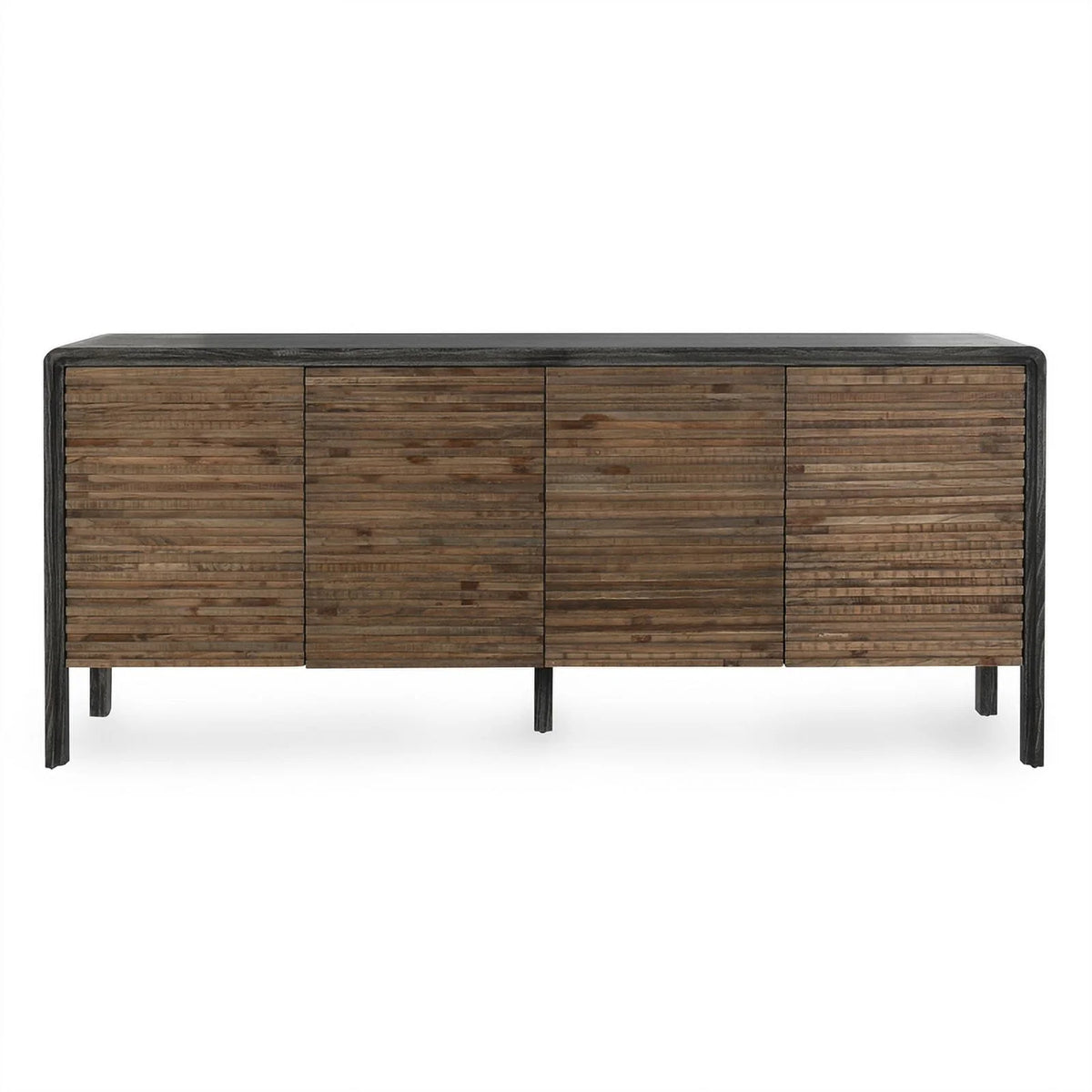 79" Reclaimed Elm Wood 4-Door Sideboard A2126