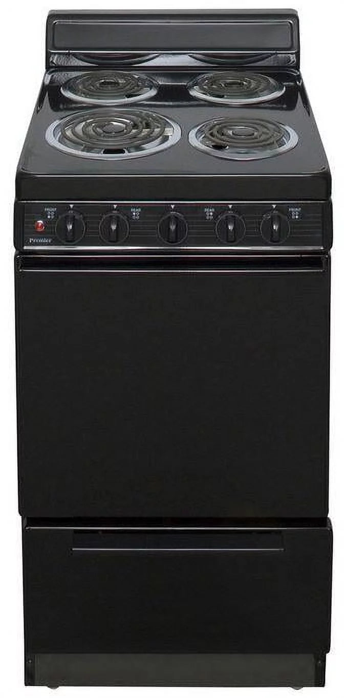 20" Freestanding Coil Electric Range Black V613