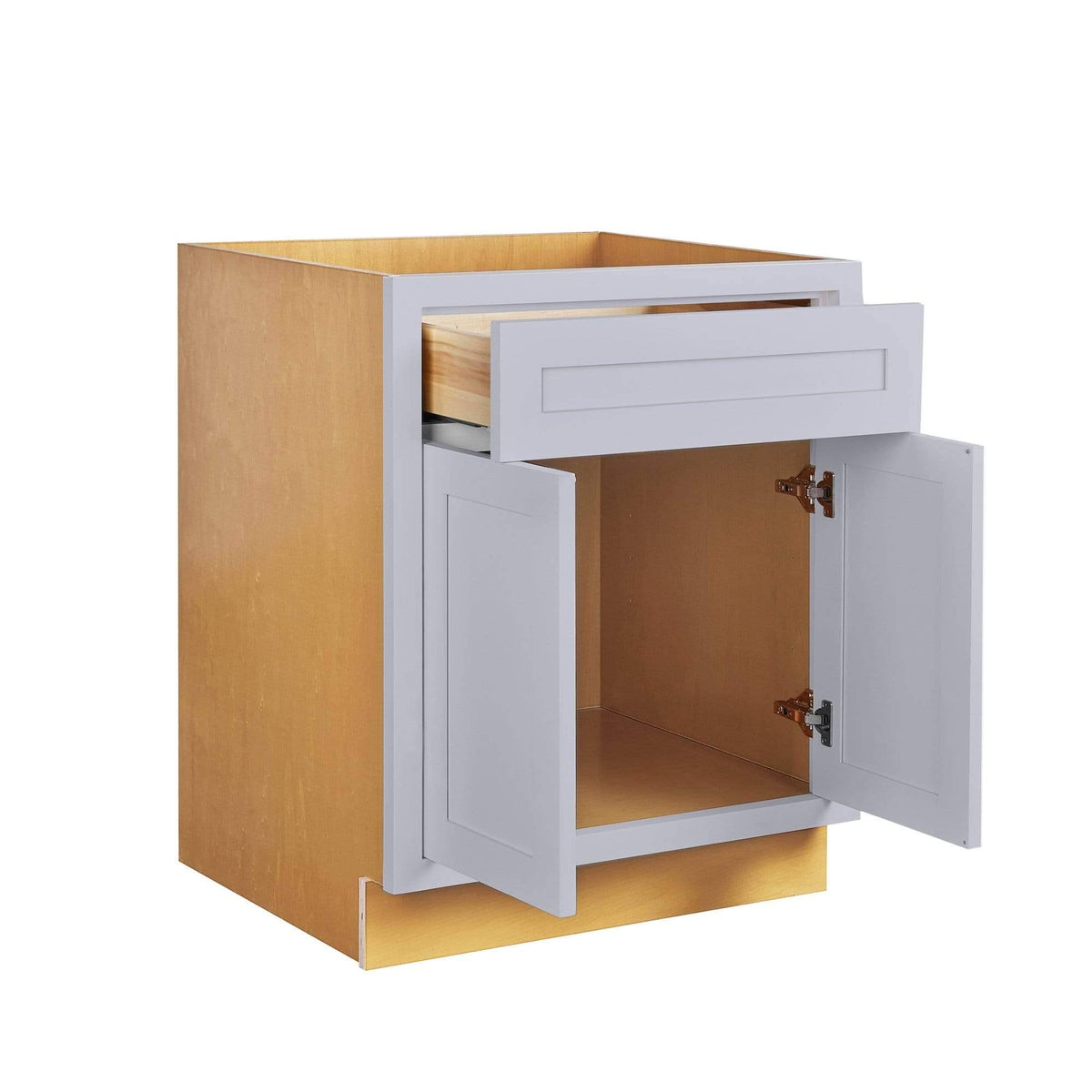 21 inch Wide 3 Drawer Light Gray Kitchen Cabinet P539207