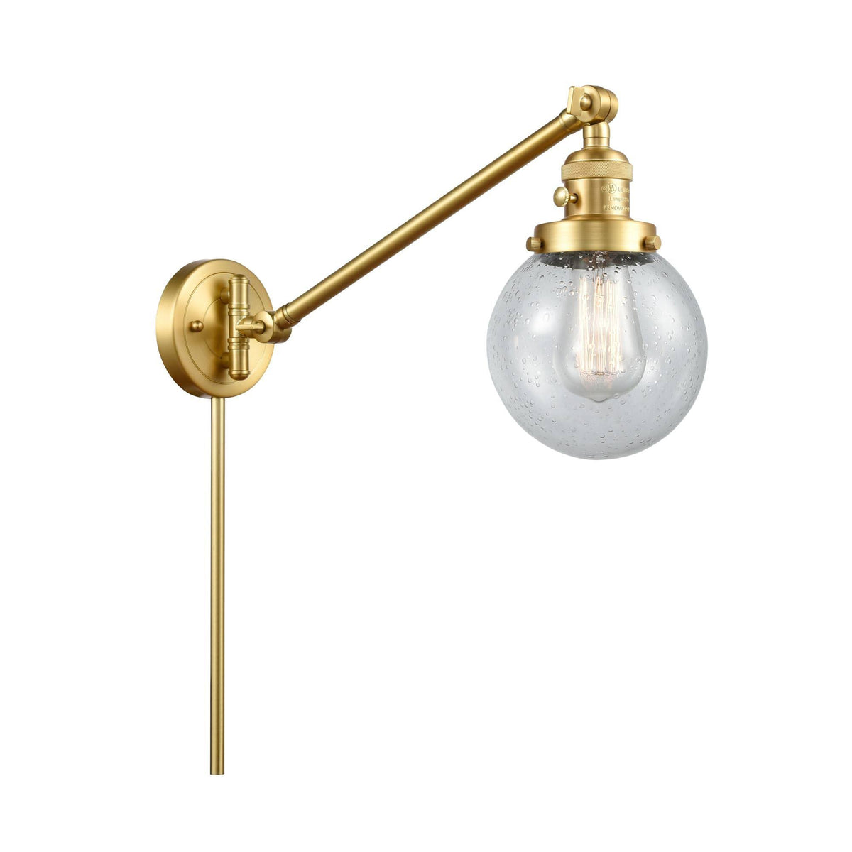 Satin Gold Swing Arm Lamp B265381