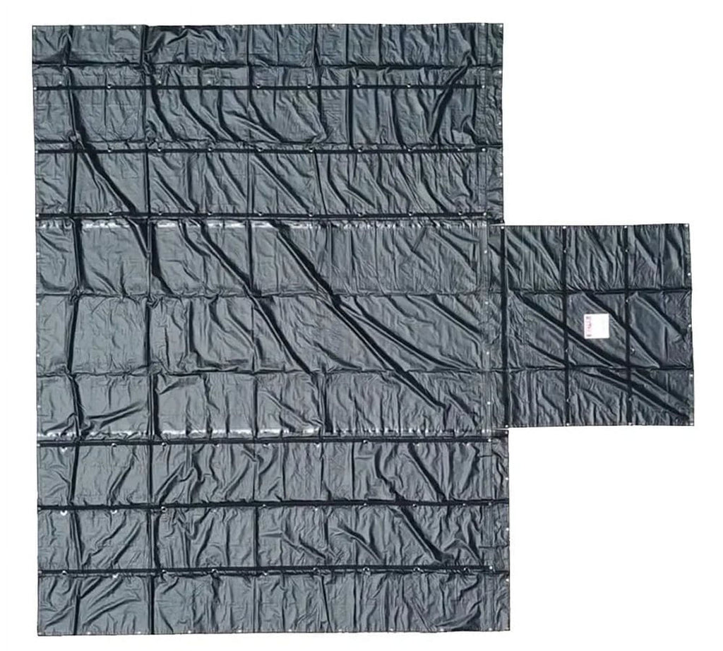 2 Pack 14oz Steel Tarp 16' x 27' with Flap W37075