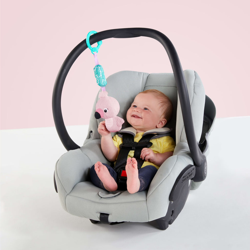 Flamingo Plush Take-Along Baby Toy Z909