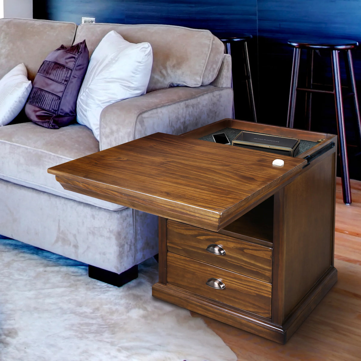 Lincoln Nightstand with Concealed Compartment T4408