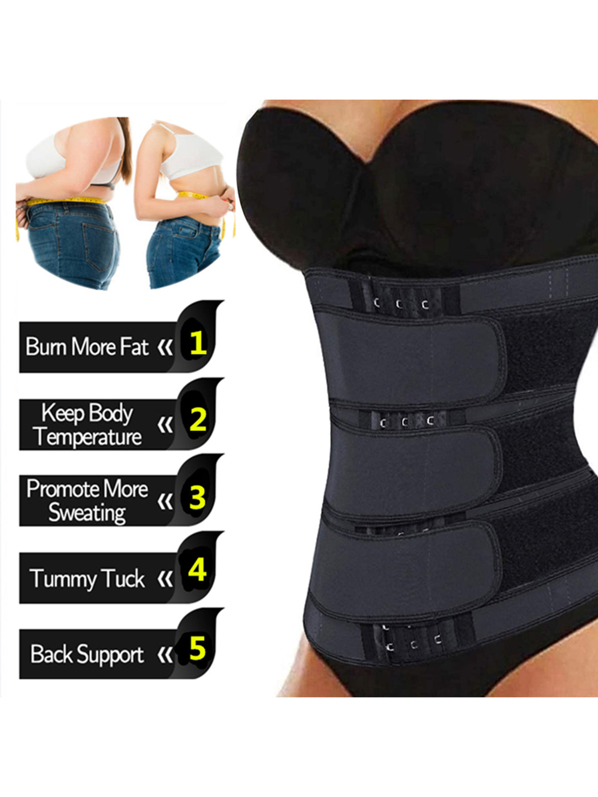 Neoprene Waist Trainer Corset with Adjustable Belt R97770