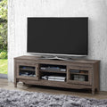Grey Driftwood TV Stand up to 60 Inches with 2 Doors S228