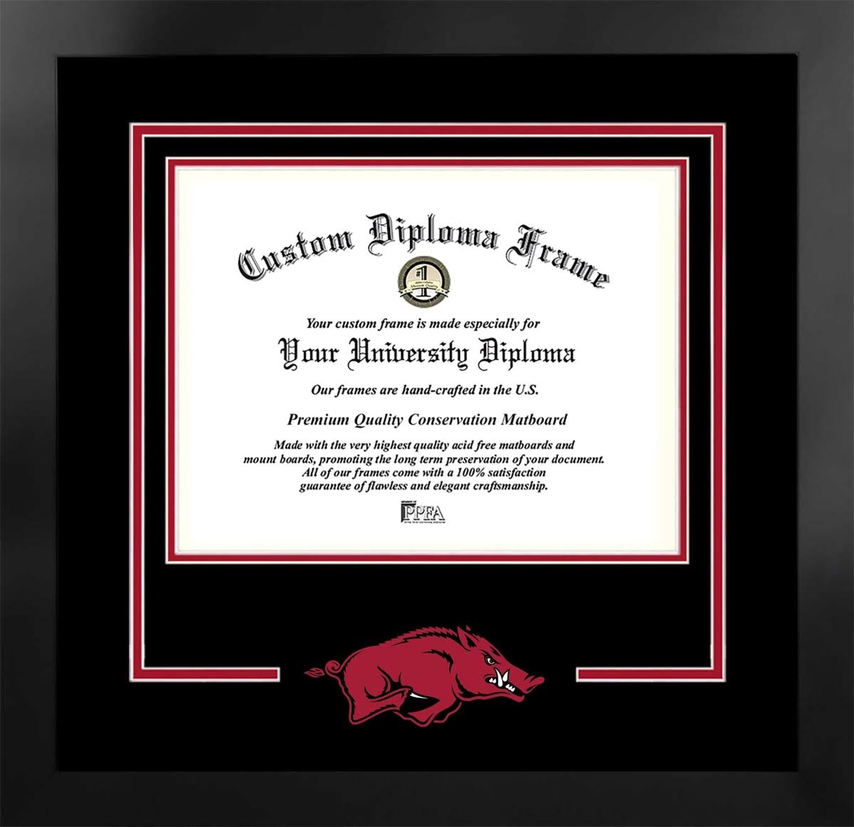17 x 14 in. Black Frame Diploma X2094