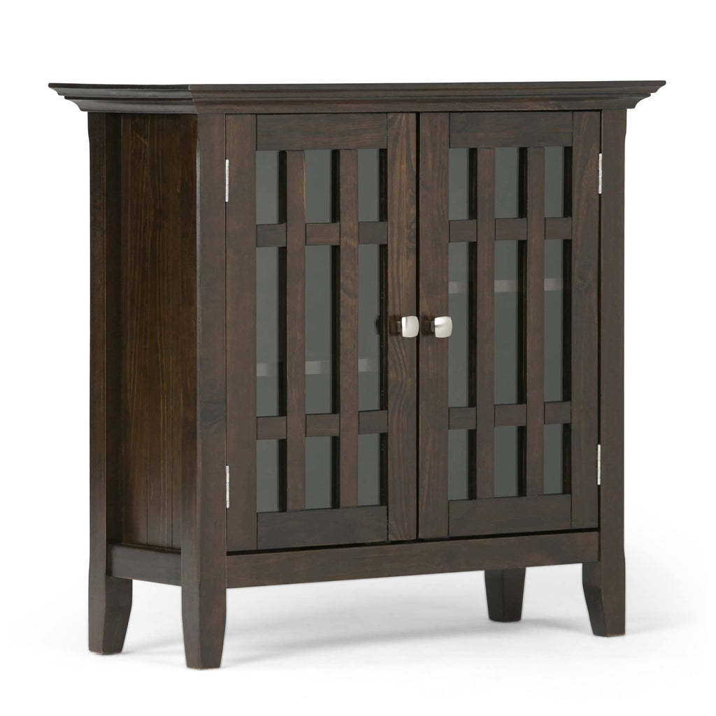 White Solid Wood Low Storage Media Cabinet X354380