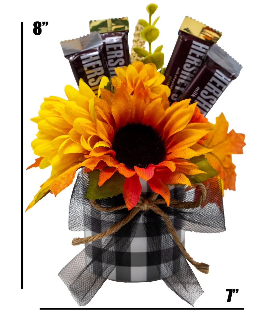Miniature Fall Floral Candy Bouquet V3730