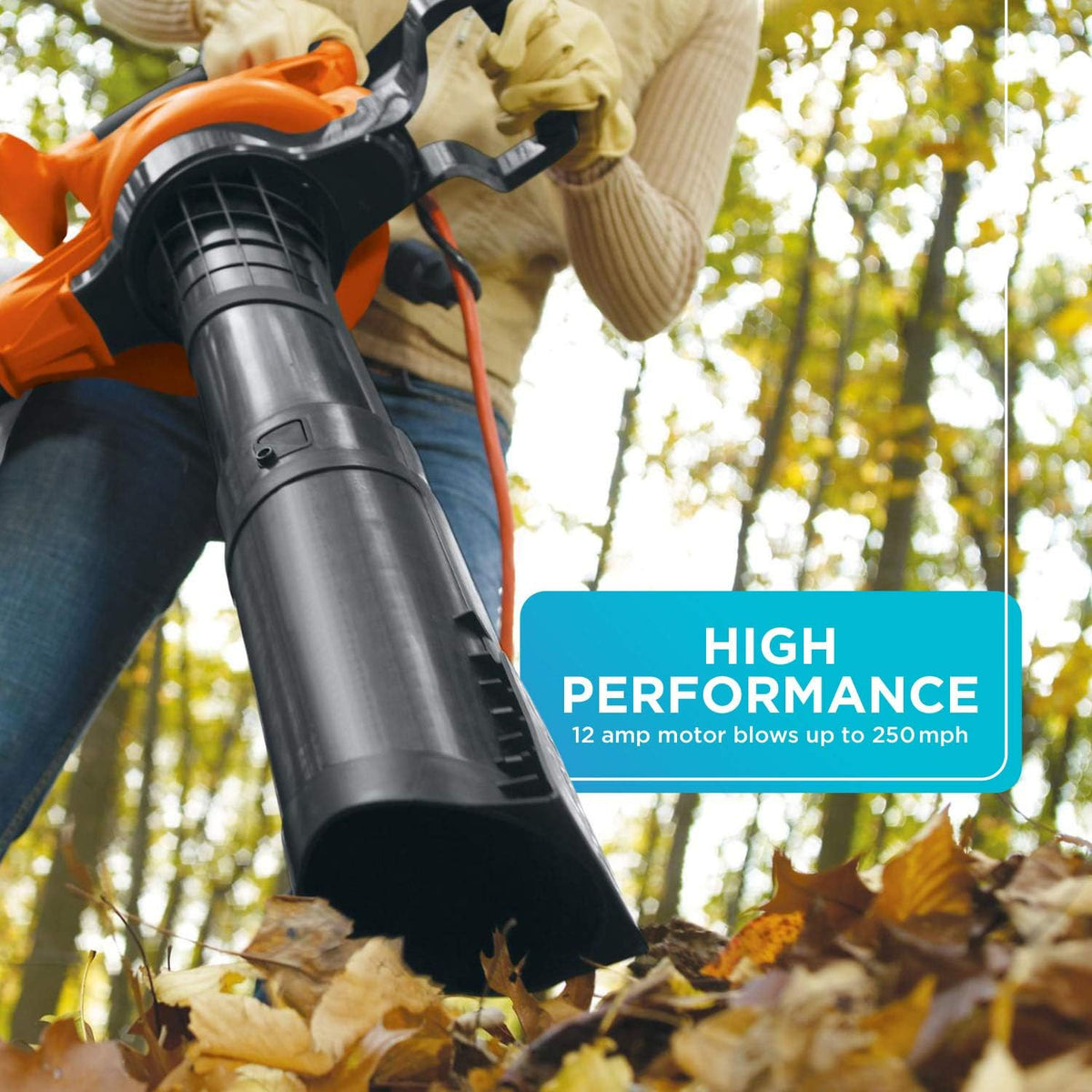 3-in-1 12-Amp Leaf Blower & Leaf Vacuum Q1769