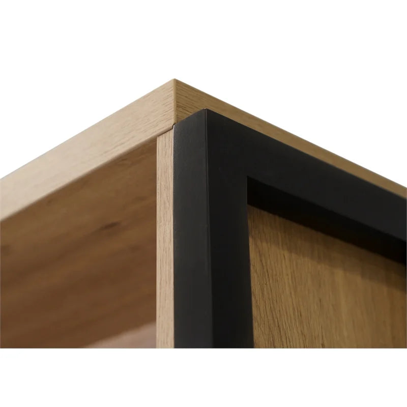 Modern Open Wood Laminate Bookcase N49256