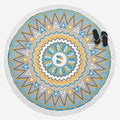 Round Beach Towel with Tassel S8618