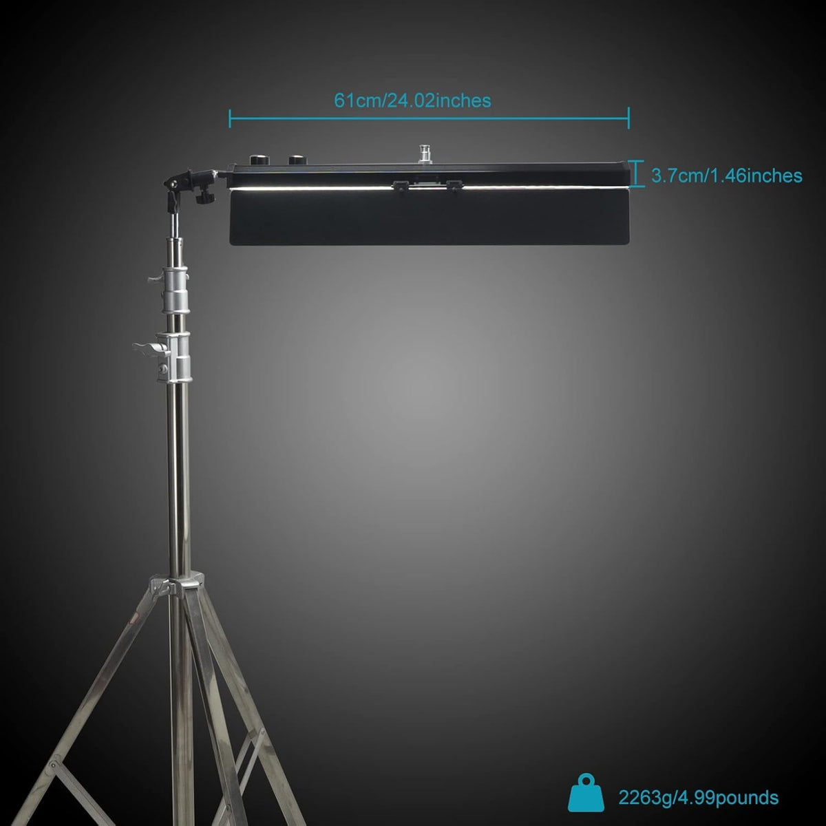 180W Bi-Color 3200-5600K CRI 96+ LED Panel Video Light with Barndoor J311