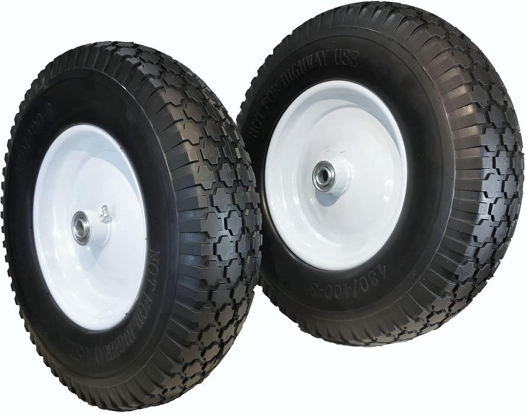 4.80/4.00-8 Solid Flat-Free Wheelbarrow Tire On Wheel D708