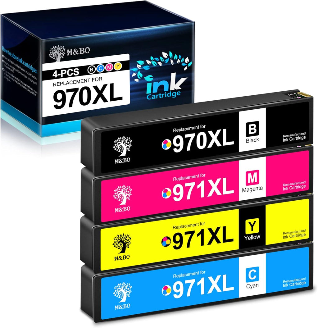 Compatible Ink Cartridge for HP Officejet Pro Printer (Black Cyan Yellow Magenta) I3941