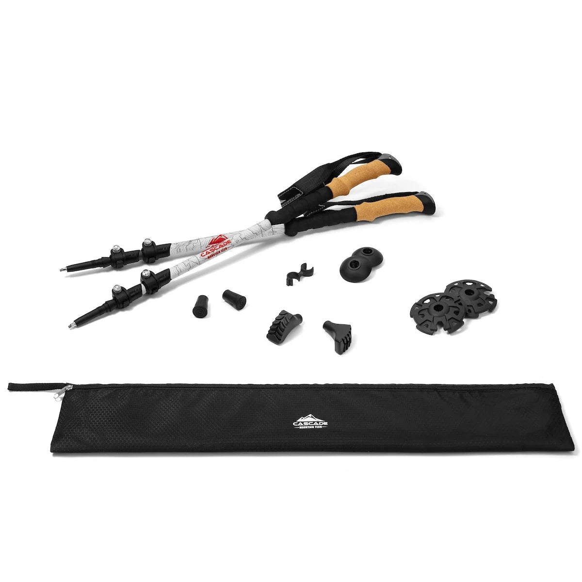 Carbon Fiber Cork Grip Trekking Poles E532