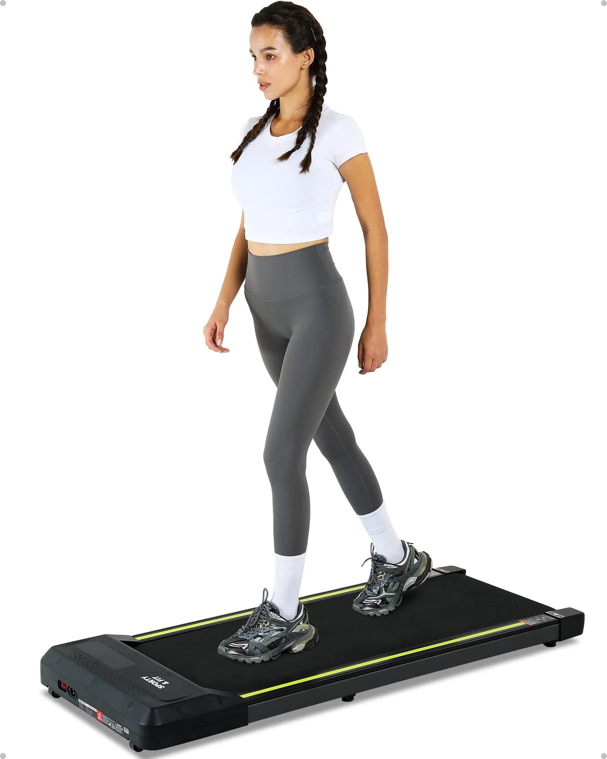 Portable Under Desk Treadmill with Remote Control, Grey S6180