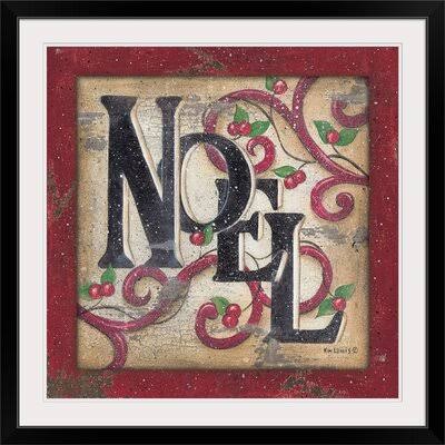 Christmas Art Print, Black Framed R752