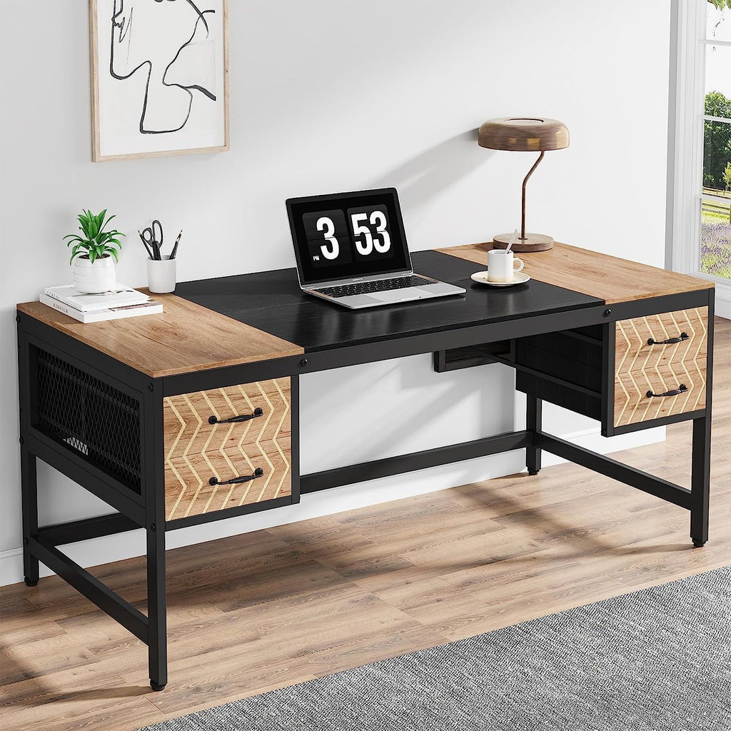 63 inch Computer Desk with 4 Drawers V374843