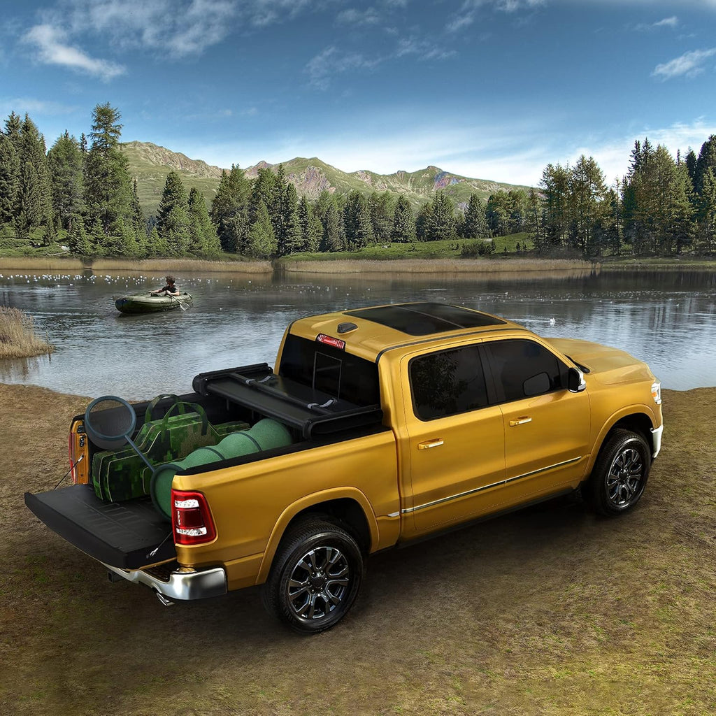 Soft Tri-fold Truck Bed Tonneau Cover for 2019-2022 Chevy Silverado/GMC Sierra 1500, 6.6 ft Bed P724027