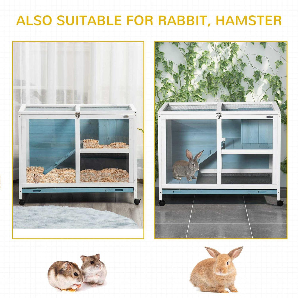2-Story Wooden Rabbit Hutch A35347