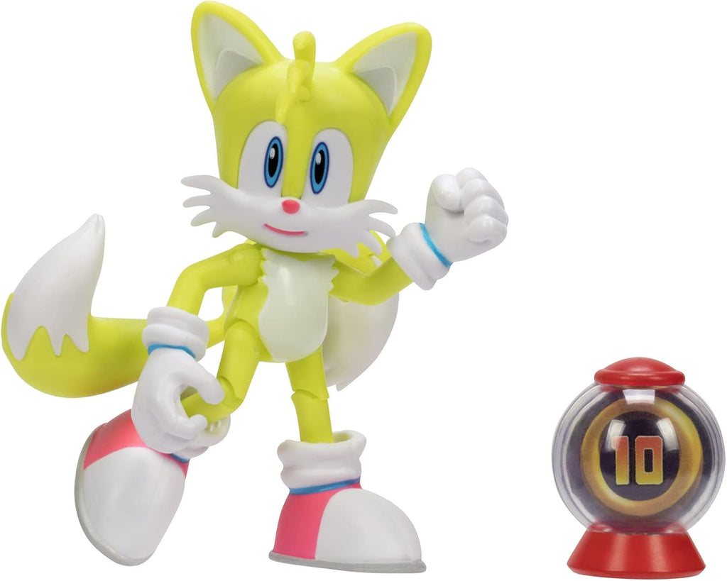 4-Inch Action Figure Modern Tails with Ring Item Box Collectible Toy F358345