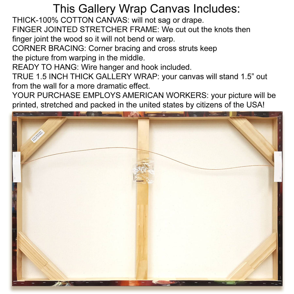 Painting Print on Wrapped Canvas E13480