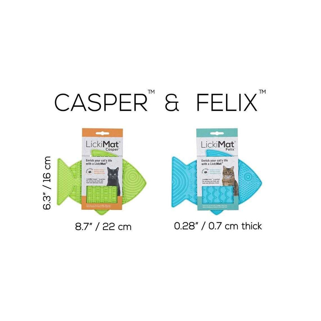 Fish-Shaped Cat Slow Feeders Lick Mat M36186