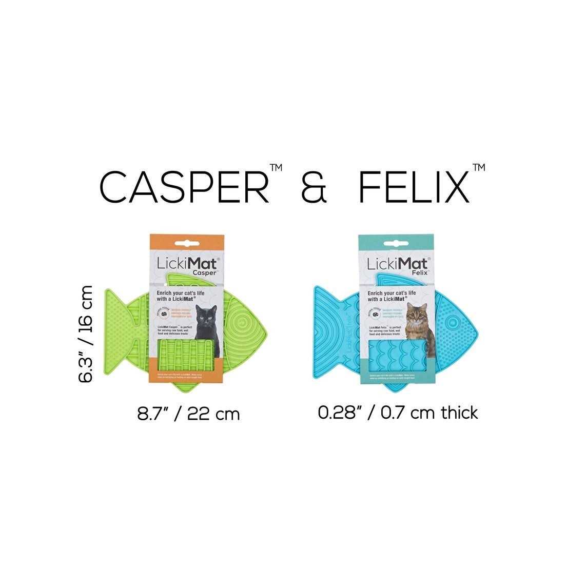 Fish-Shaped Cat Slow Feeders Lick Mat M36186