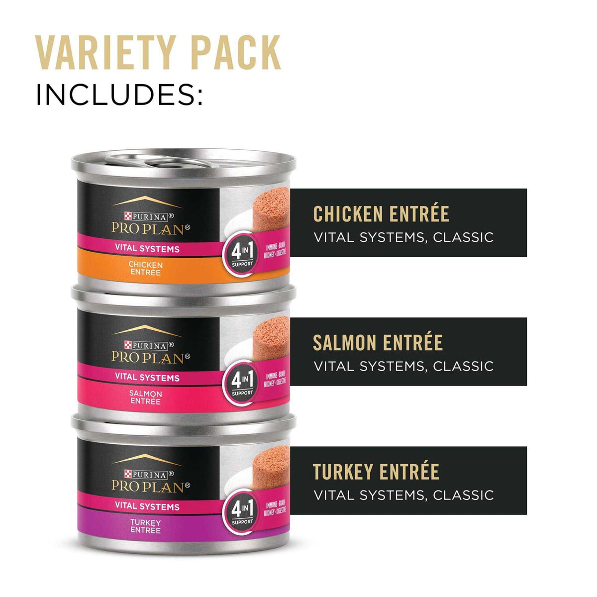 Chicken Turkey & Salmon Entrée Variety Pack E335