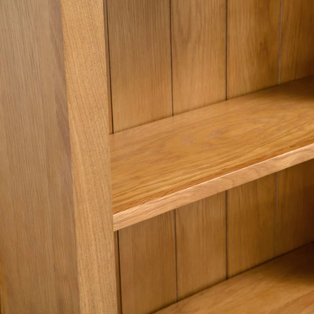5-Tier Solid Oak Wood Bookcase M9720