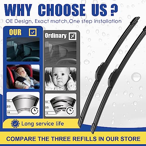 3 Wipers Replacement Set 26"+22"+11" W2447