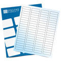 White Gloss Laser Return Address Labels, 100 Sheets Z8720